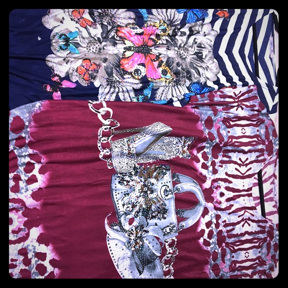 2 lightweight flowy tops 1x